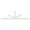 Ekena Millwork Saratoga Architectural Grade PVC Gable Bracket, 108"W x 31 1/2"H x 4"D x 4"F, 7/12 Pitch GBP108X32X0404SAR00 - alternate 5